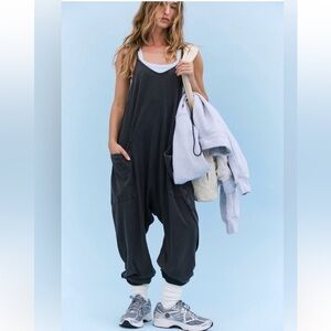 Free People Movement x Hatch Hot Shot Onesie Black Size Small $80 Retail NWT